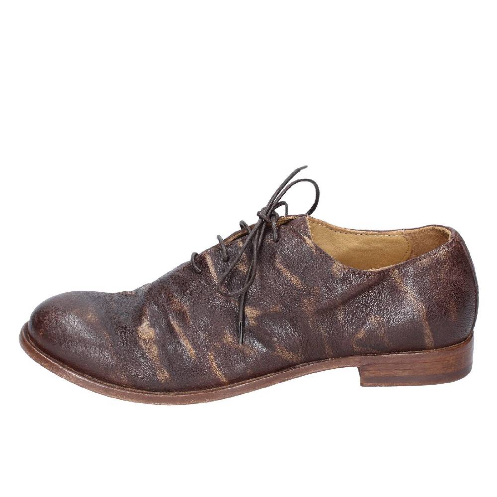 scarpe donna MOMA classiche marrone pelle oro 39406A VINTAGE EX449 Sottocosto