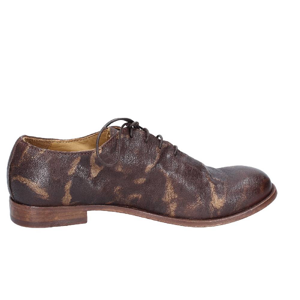 scarpe donna MOMA classiche marrone pelle oro 39406A VINTAGE EX449 Sottocosto