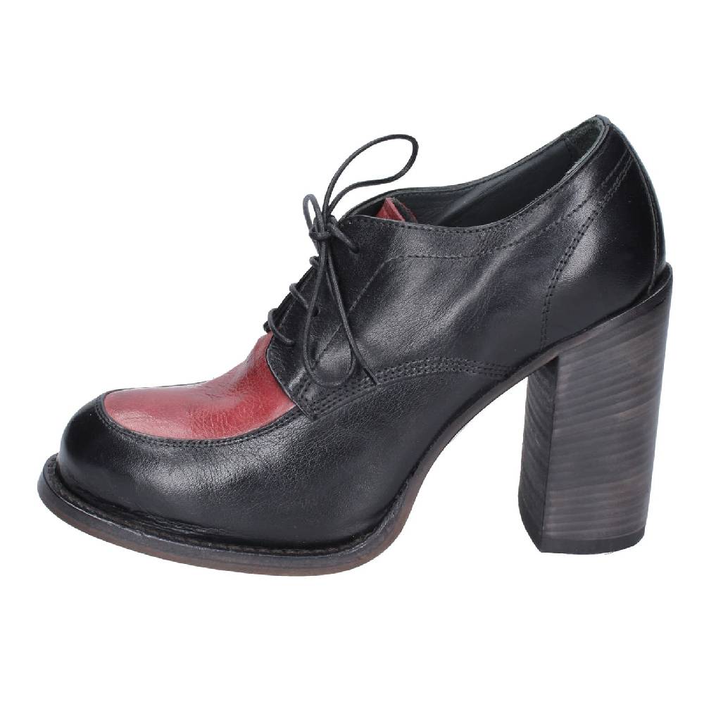 scarpe donna MOMA classiche nero pelle viola 85305A EY560 Online