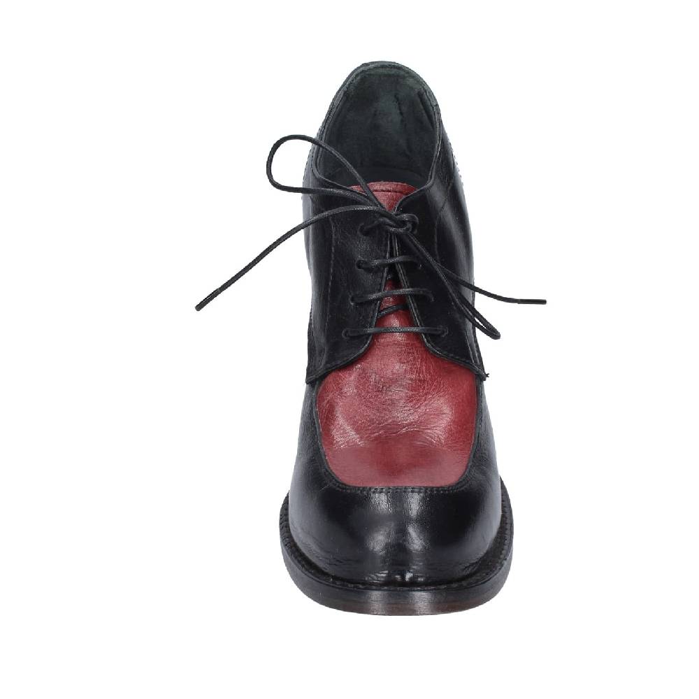 scarpe donna MOMA classiche nero pelle viola 85305A EY560 Online
