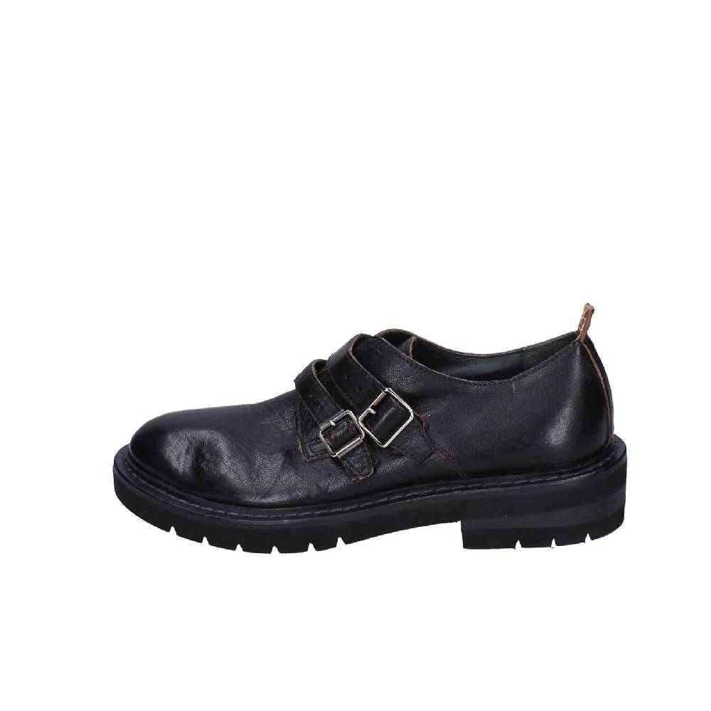 scarpe donna MOMA classiche nero pelle 84301F-VAR EY476 Vendita Calda