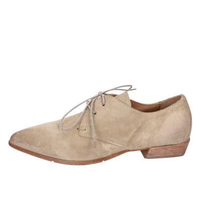 scarpe donna MOMA classiche beige camoscio BH329 Saldi Di Fabbrica