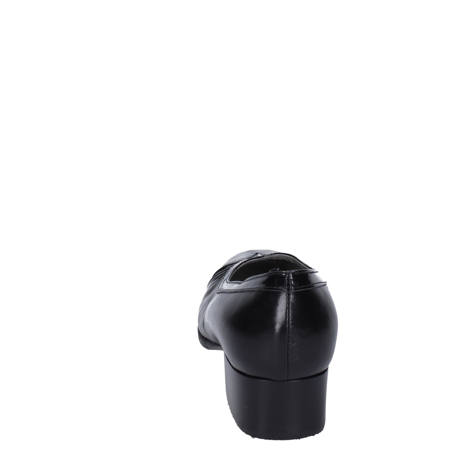 scarpe donna CONFORT decollete nero pelle vernice EZ367 2025