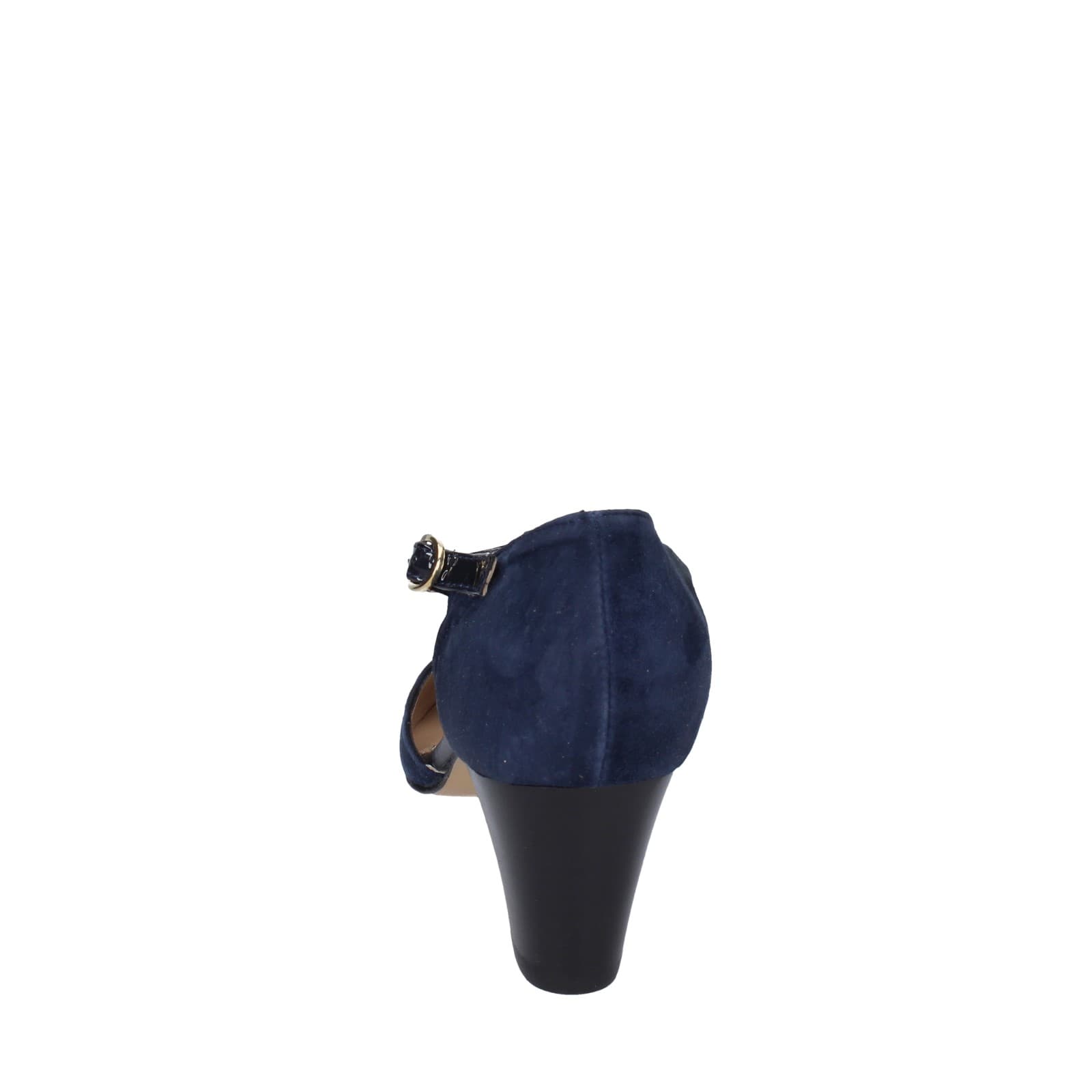 scarpe donna CONFORT decollete blu camoscio strass EZ370 Italia