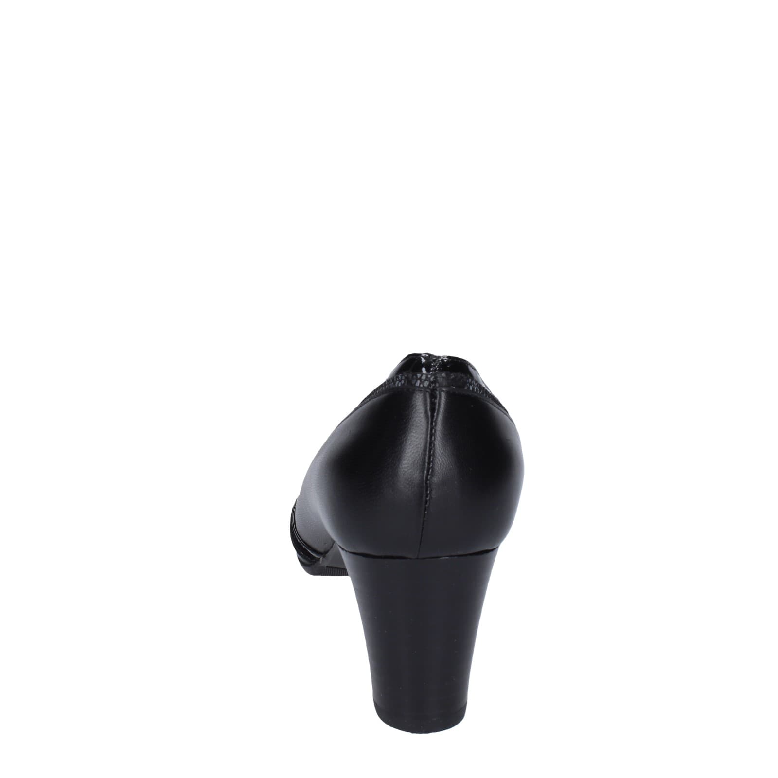 scarpe donna CONFORT decollete nero pelle vernice EZ371 2025