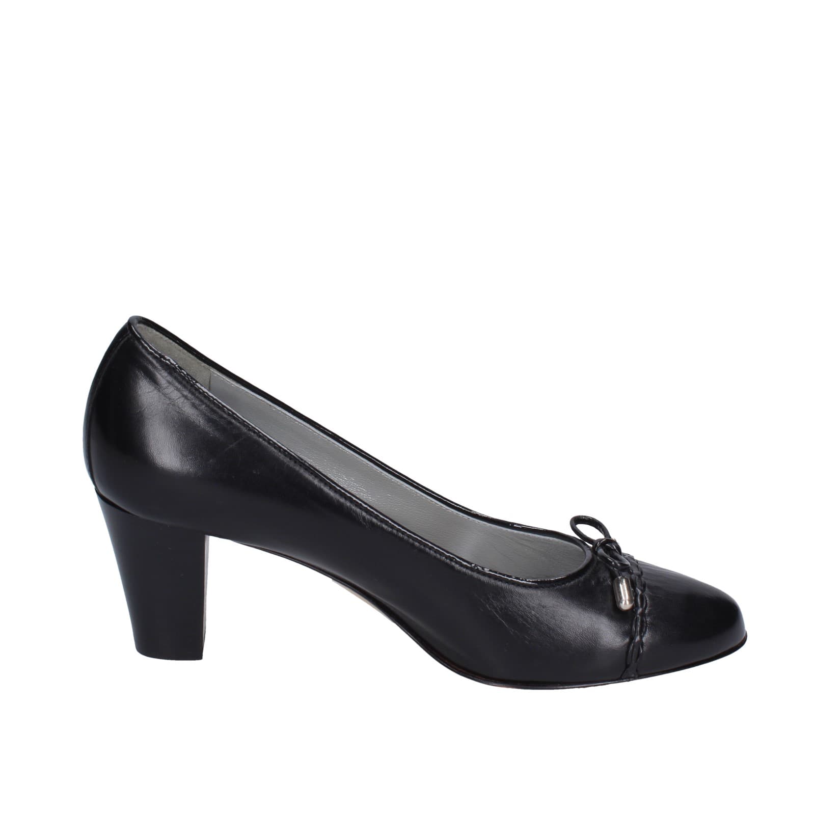 scarpe donna CONFORT decollete nero pelle EZ412 Promozione