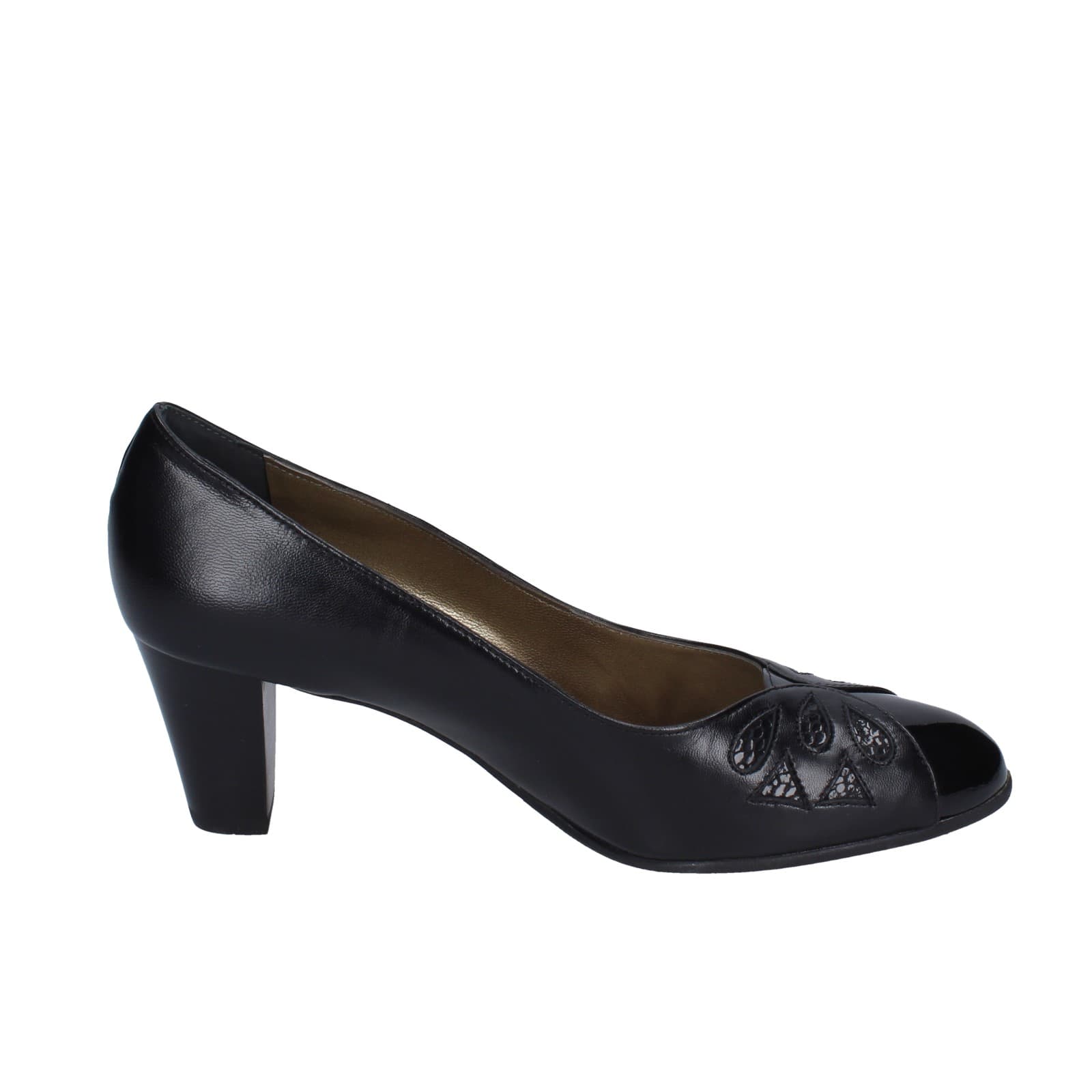 scarpe donna CONFORT decollete nero pelle vernice EZ400 Shopping Online
