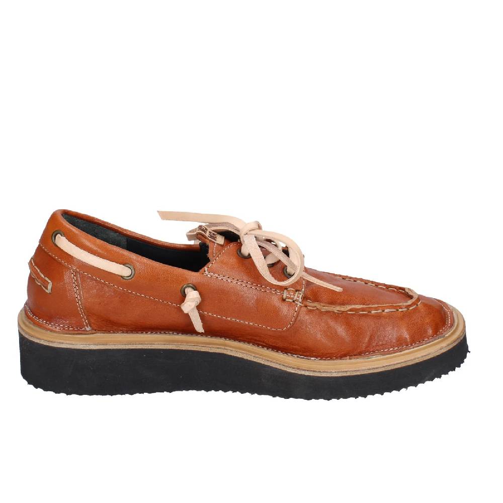 scarpe donna MOMA mocassini marrone pelle 80302A EY597 Prezzo Ridotto
