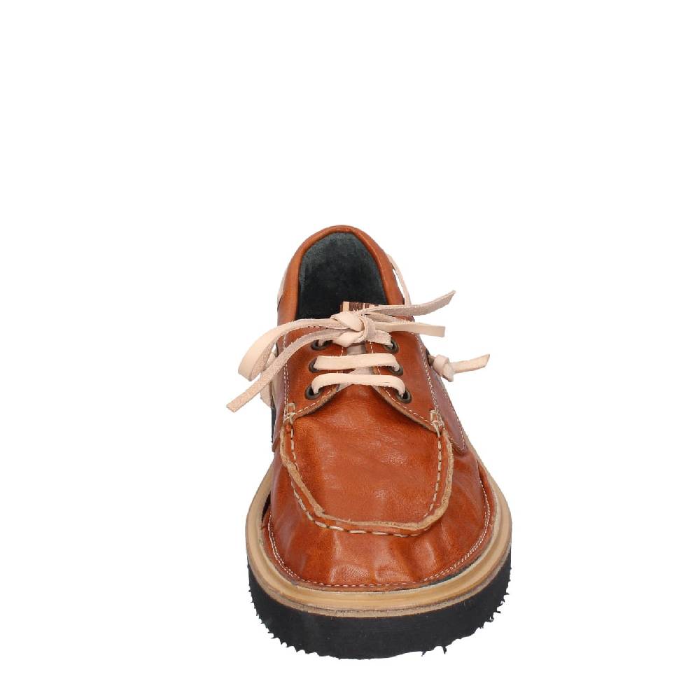 scarpe donna MOMA mocassini marrone pelle 80302A EY597 Prezzo Ridotto