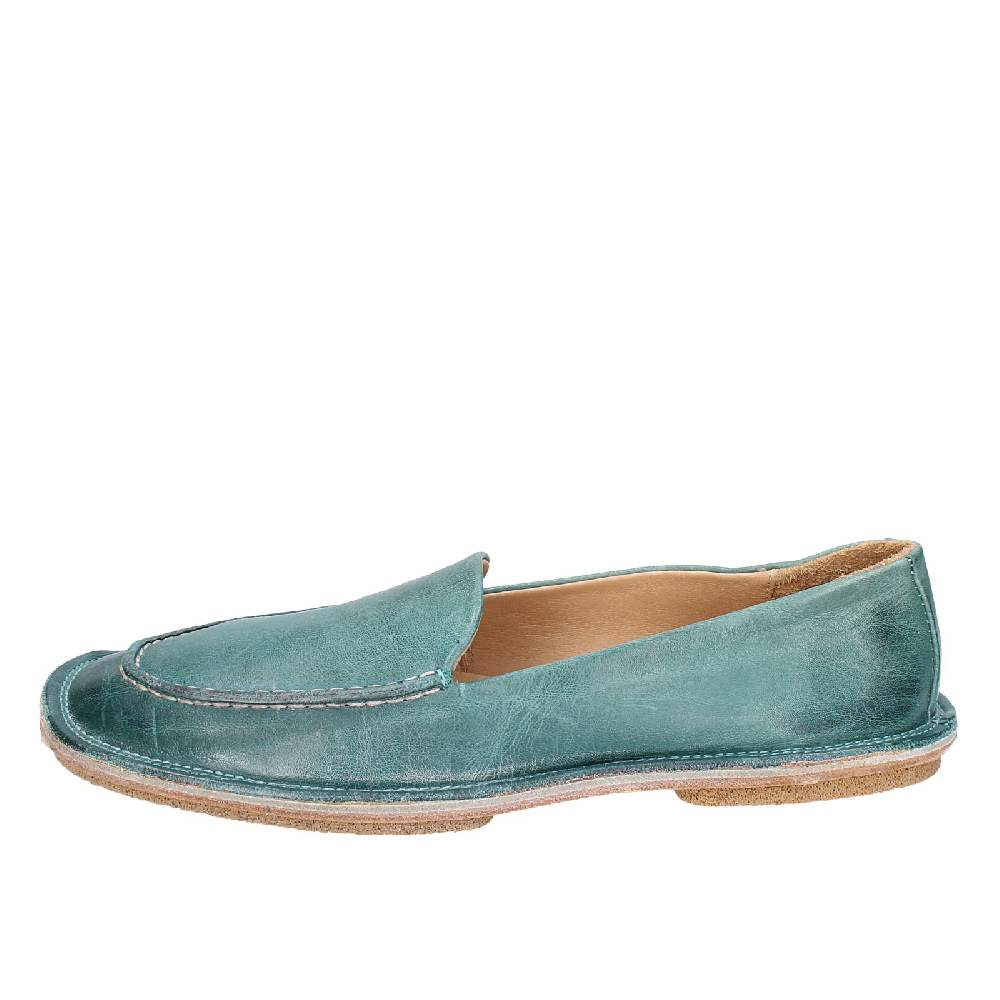 scarpe donna MOMA mocassini verde pelle 1ES473 EY625 Novità