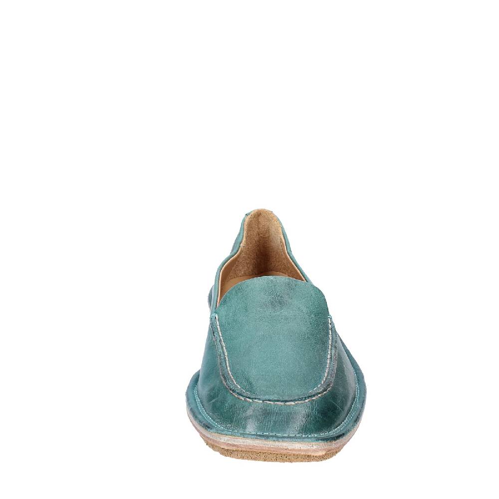 scarpe donna MOMA mocassini verde pelle 1ES473 EY625 Novità