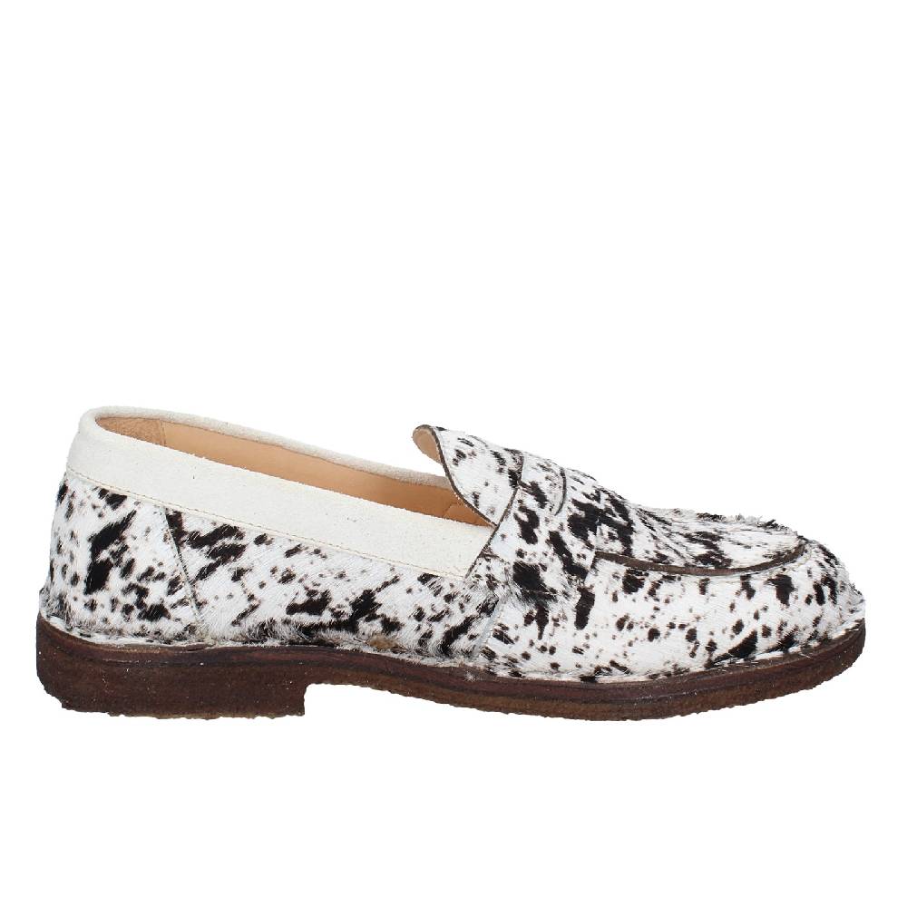 scarpe donna ASTORFLEX mocassini bianco cavallino nero camoscio EY780 Outlet