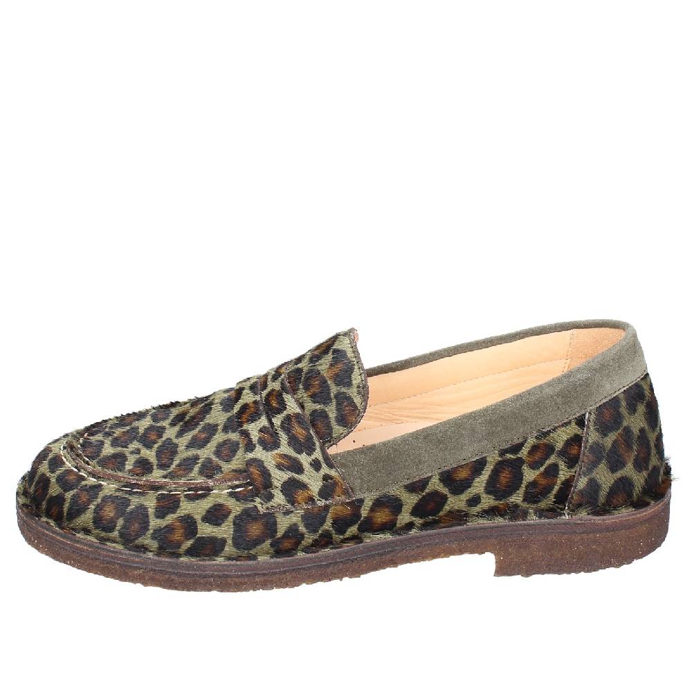 scarpe donna ASTORFLEX mocassini verde cavallino camoscio EY783 In Vendita