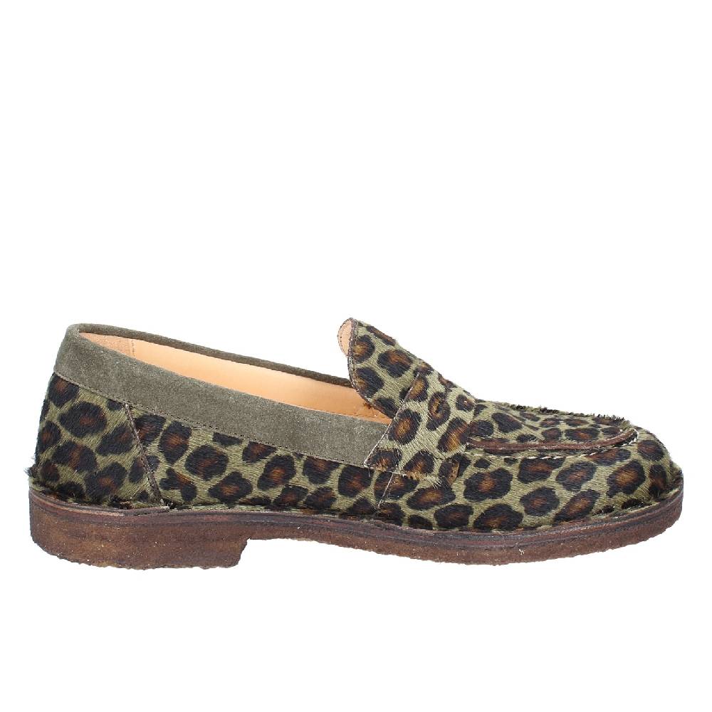scarpe donna ASTORFLEX mocassini verde cavallino camoscio EY783 In Vendita