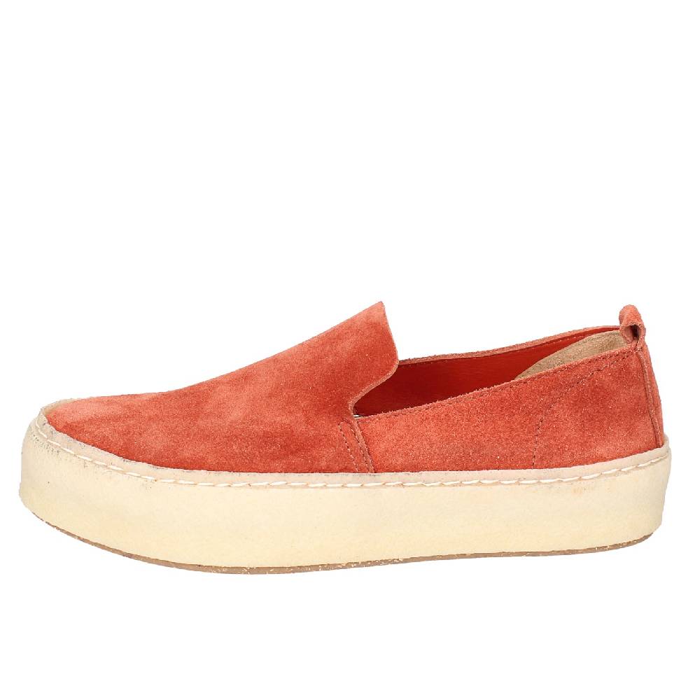 scarpe donna ASTORFLEX mocassini rosso camoscio EY838 Saldi