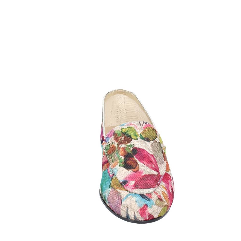scarpe donna ANNIEL mocassini multicolore tessuto EY674 Offerte