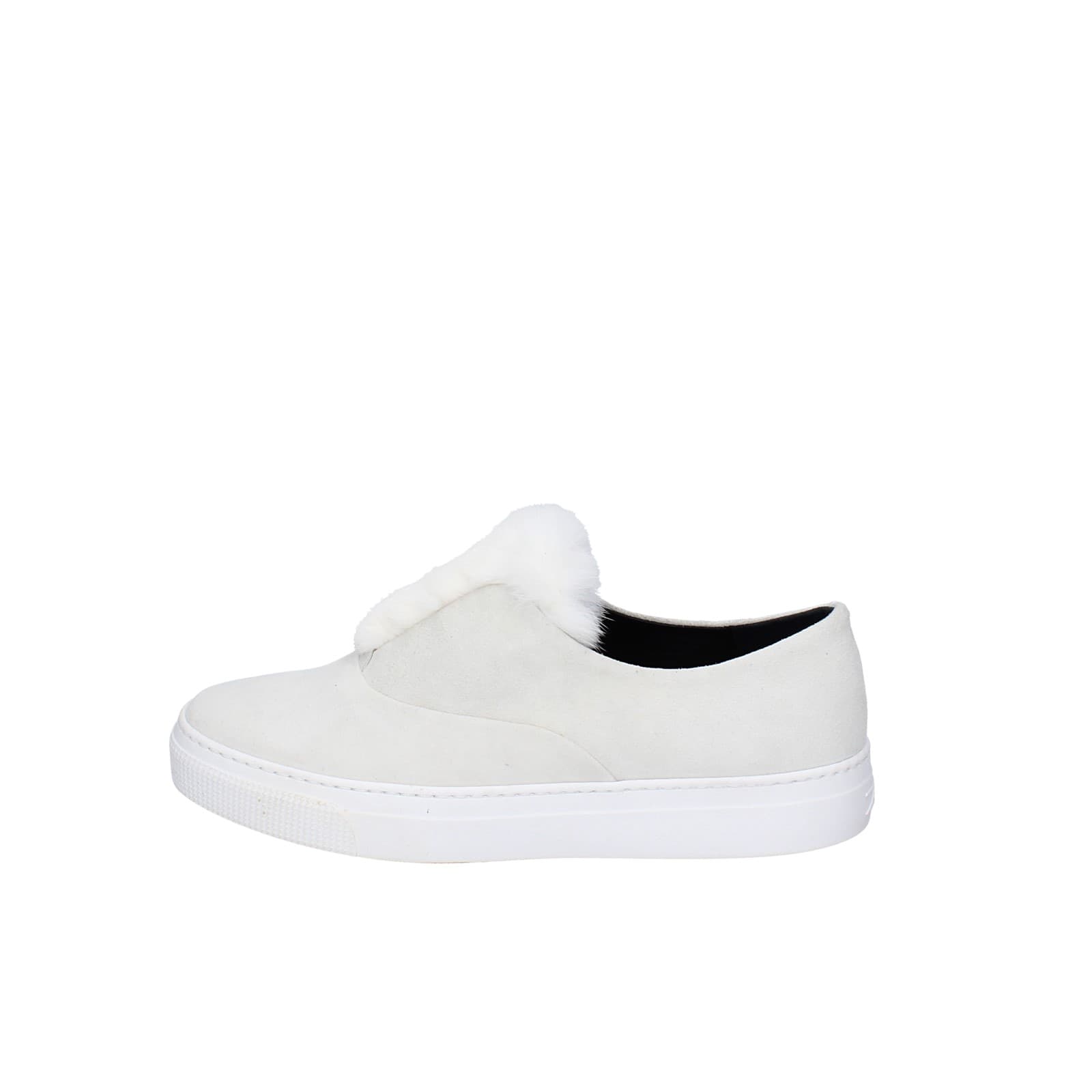 scarpe donna ZCD MONTREAL mocassini bianco camoscio pelliccia HAMILTON EY214 Vendita Economica