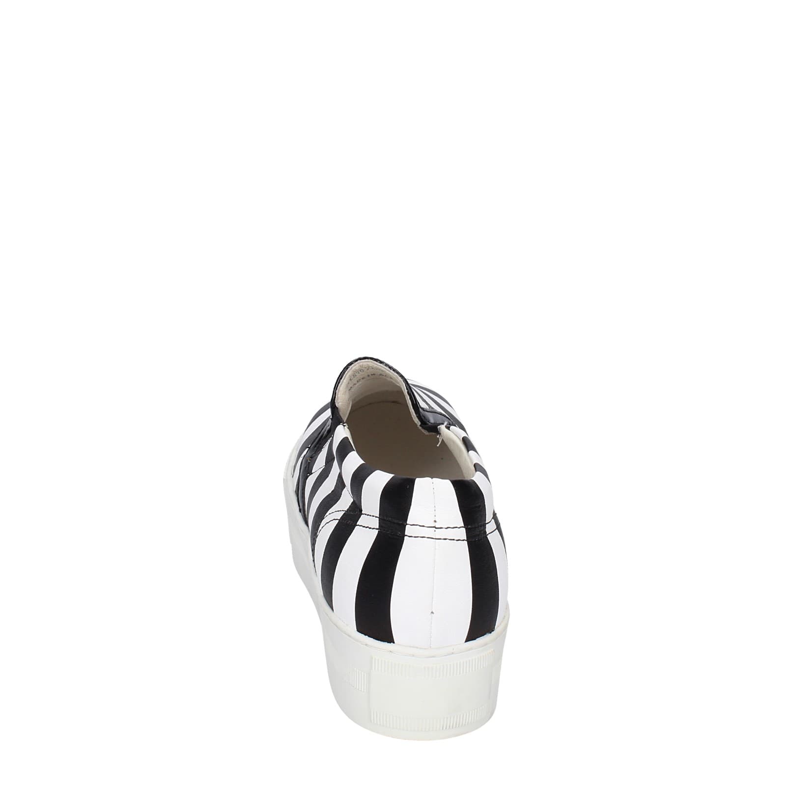 scarpe donna CULT mocassini bianco pelle nero EY359 Vendite Flash