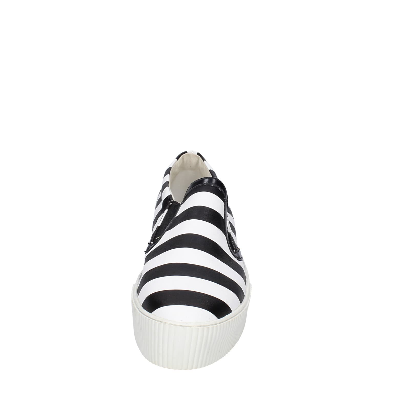scarpe donna CULT mocassini bianco pelle nero EY359 Vendite Flash