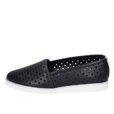 scarpe donna BALDININI mocassini nero pelle BF754 Negozio