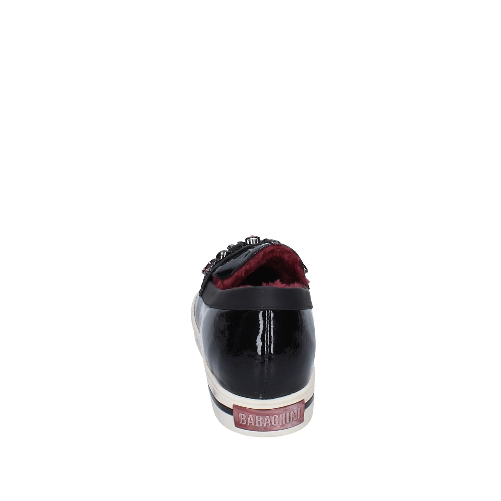 scarpe donna LUCIANO BARACHINI mocassini nero vernice EY169 In Saldo