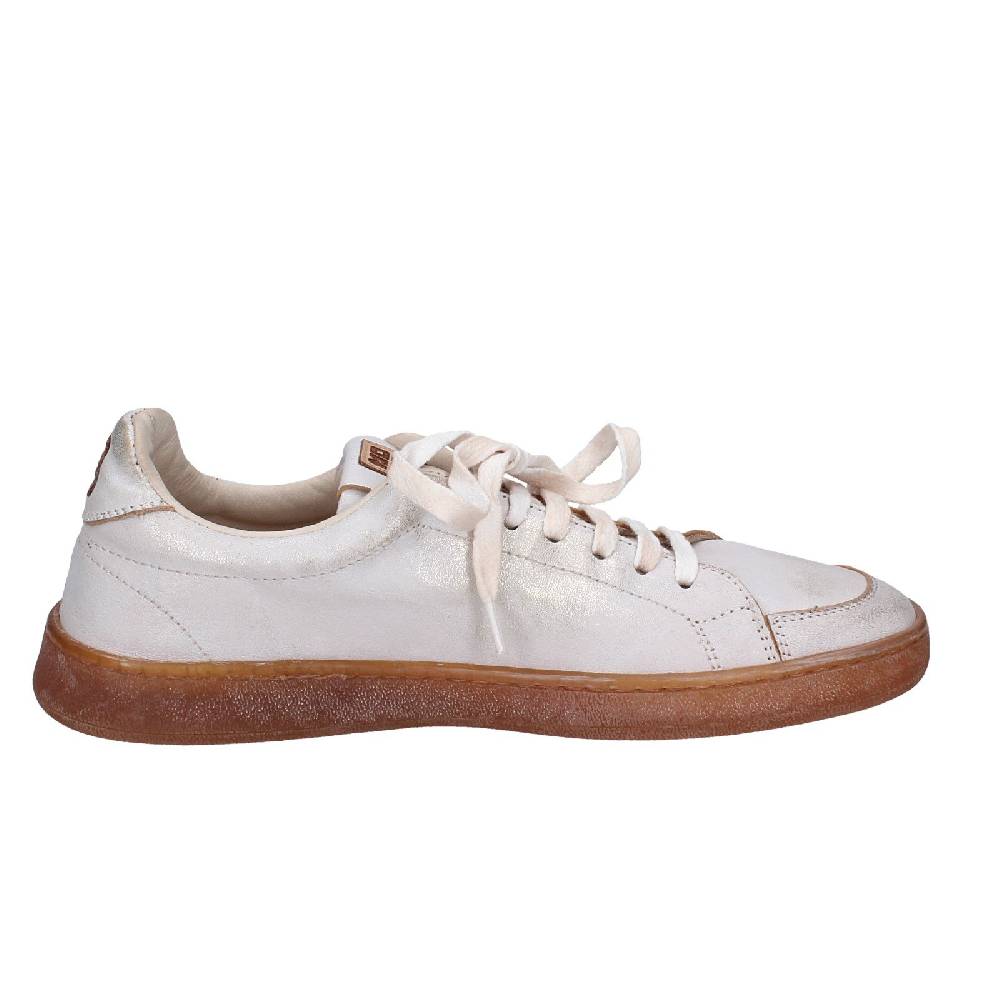 scarpe donna MOMA sneakers bianco pelle platino 49401A VINTAGE EX442 Qualità