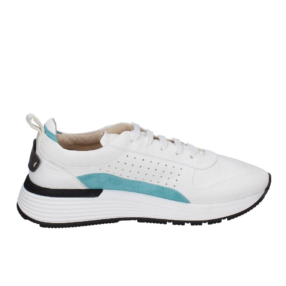 scarpe donna MOMA sneakers bianco pelle camoscio 3AS412 EY624 Promozione