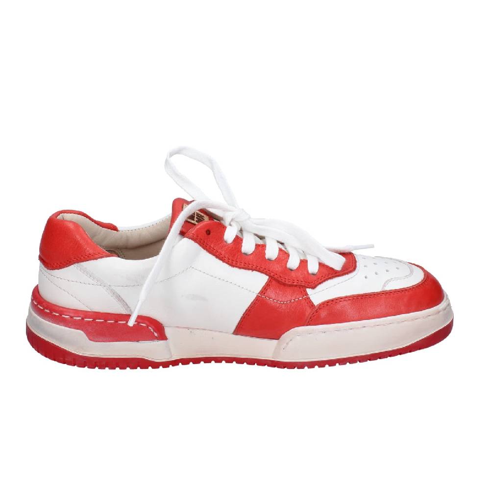 scarpe donna MOMA sneakers bianco pelle rosa EY593 Spedizione Gratuita