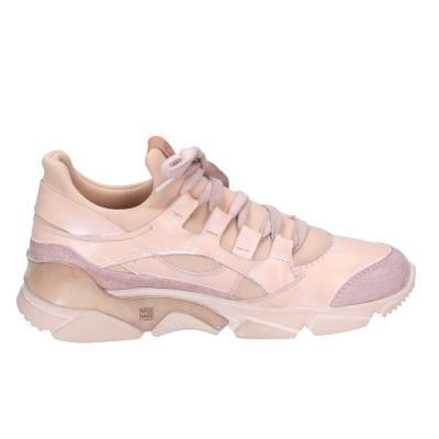 scarpe donna MOMA sneakers rosa pelle tessuto BK453 Qualità Garantita
