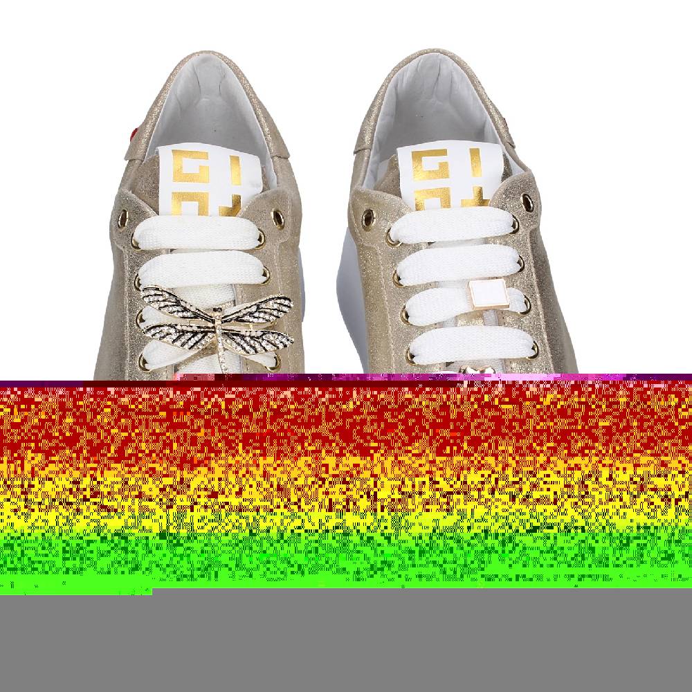 scarpe donna GIO+ sneakers platino pelle camoscio EX580 Consegna Veloce