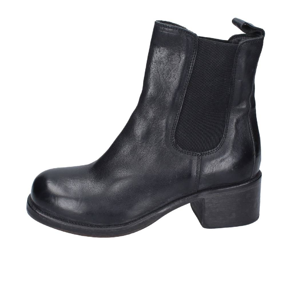 scarpe donna MOMA stivaletti nero pelle 72302C EY524 Fino Al -60%