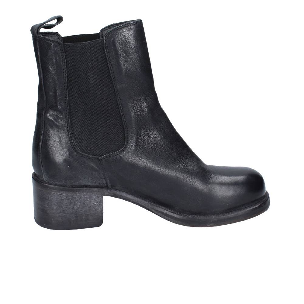 scarpe donna MOMA stivaletti nero pelle 72302C EY524 Fino Al -60%