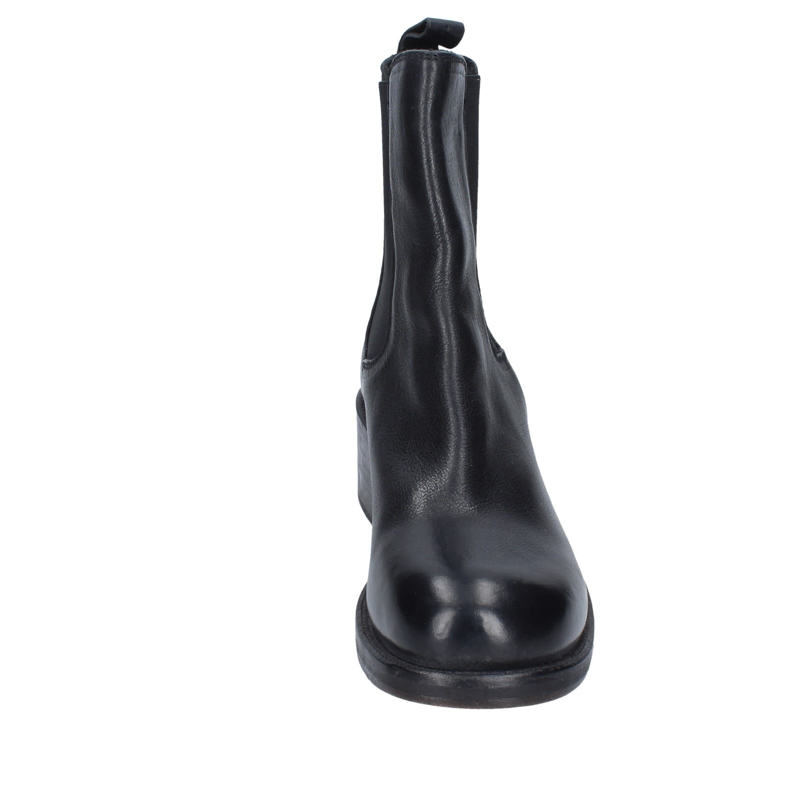 scarpe donna MOMA stivaletti nero pelle 72302C EY524 Fino Al -60%