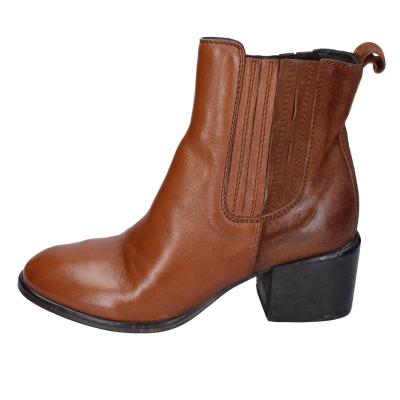 scarpe donna MOMA stivaletti marrone pelle 1CW236-MO BD636 Affare Del Giorno