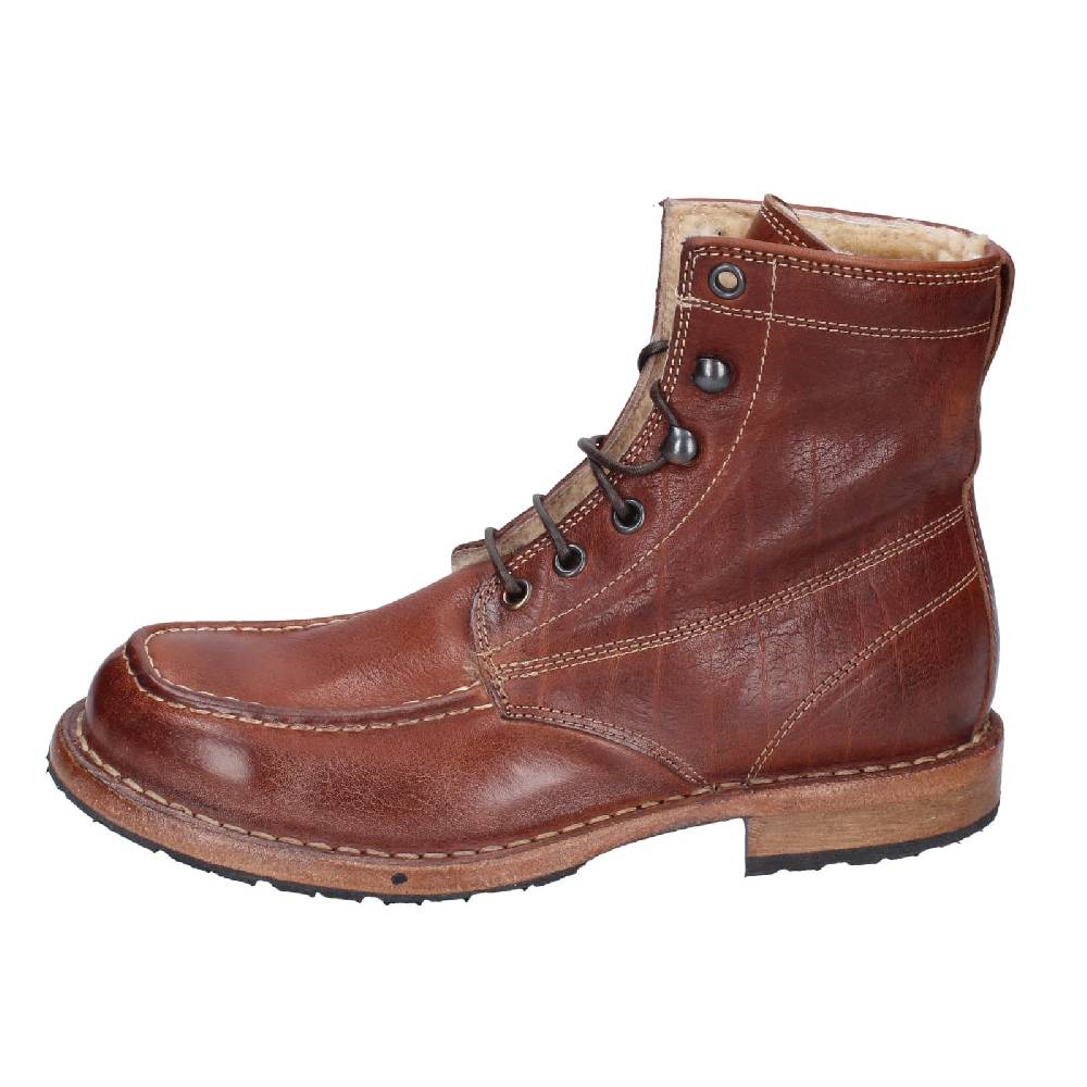 scarpe donna MOMA stivaletti marrone pelliccia 71305B EY537 Prezzo Ridotto