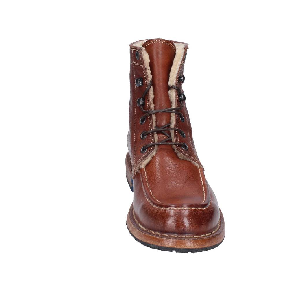 scarpe donna MOMA stivaletti marrone pelliccia 71305B EY537 Prezzo Ridotto
