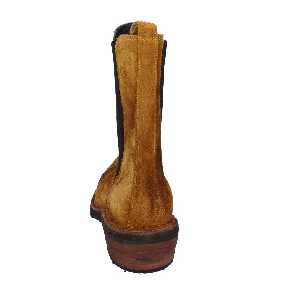 scarpe donna MOMA stivaletti marrone camoscio 75301C EY565 Sottocosto