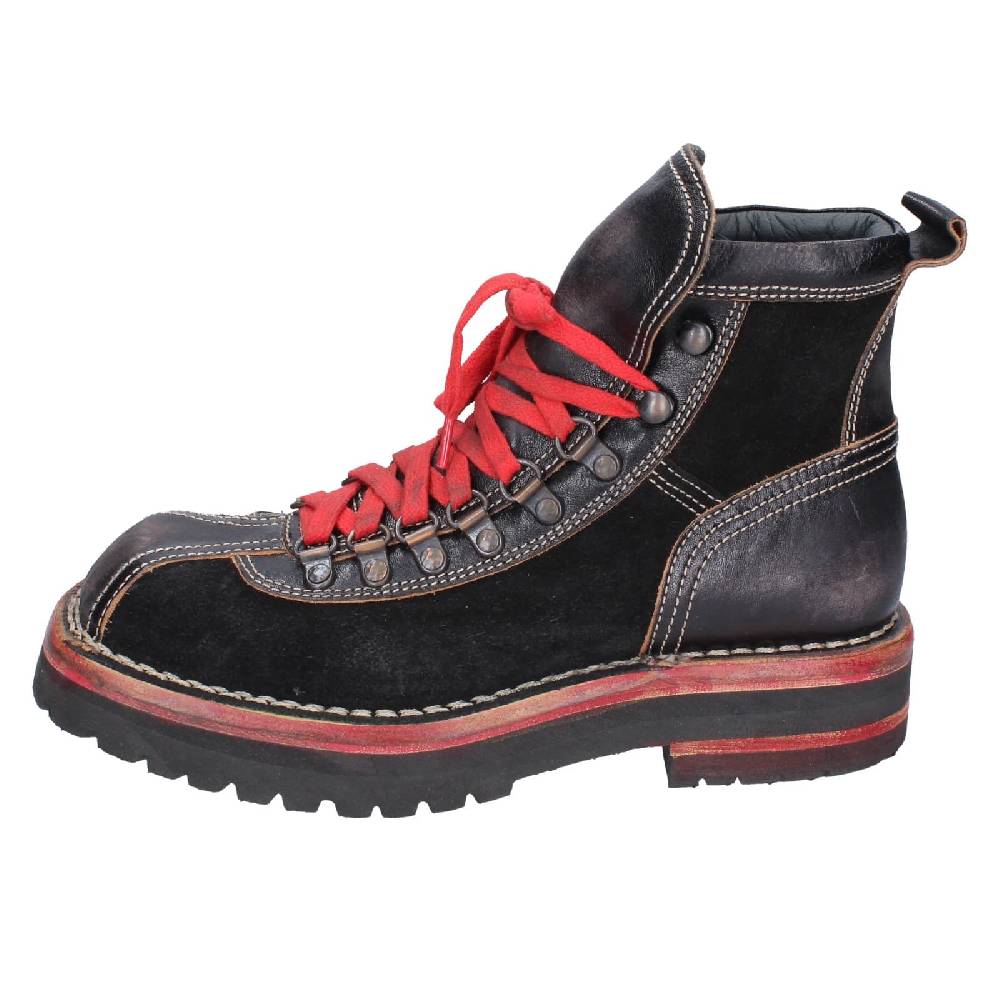 scarpe donna MOMA stivaletti nero pelle camoscio 81301B EY563 Convenienza