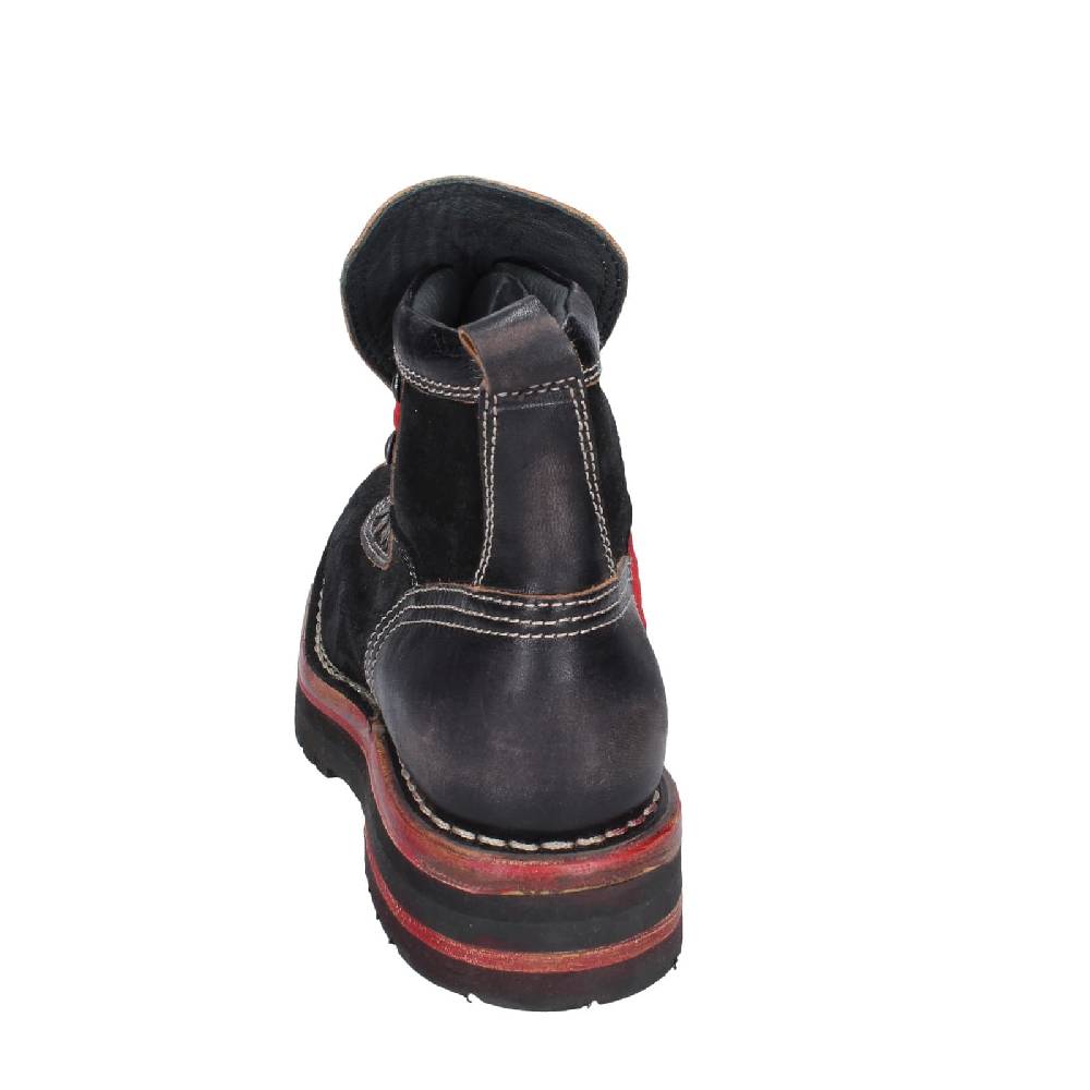 scarpe donna MOMA stivaletti nero pelle camoscio 81301B EY563 Convenienza