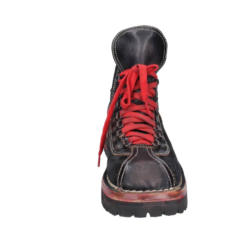 scarpe donna MOMA stivaletti nero pelle camoscio 81301B EY563 Convenienza