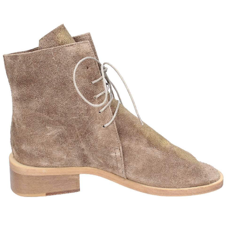 scarpe donna MOMA stivaletti marrone camoscio oro 35402I VINTAGE EX443 Novità