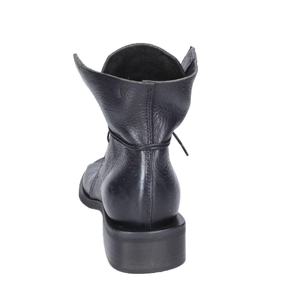 scarpe donna MOMA stivaletti nero pelle argento 35402I VINTAGE EX398 Presa