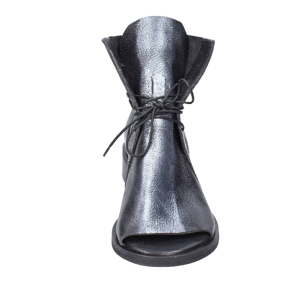 scarpe donna MOMA stivaletti nero pelle argento 35402I VINTAGE EX398 Presa