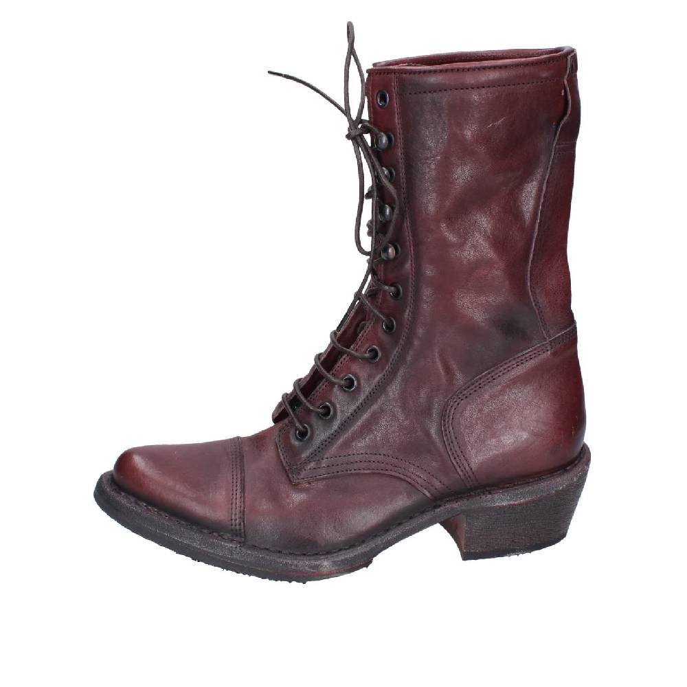 scarpe donna MOMA stivaletti bordeaux pelle 77301C EY564 Sconto