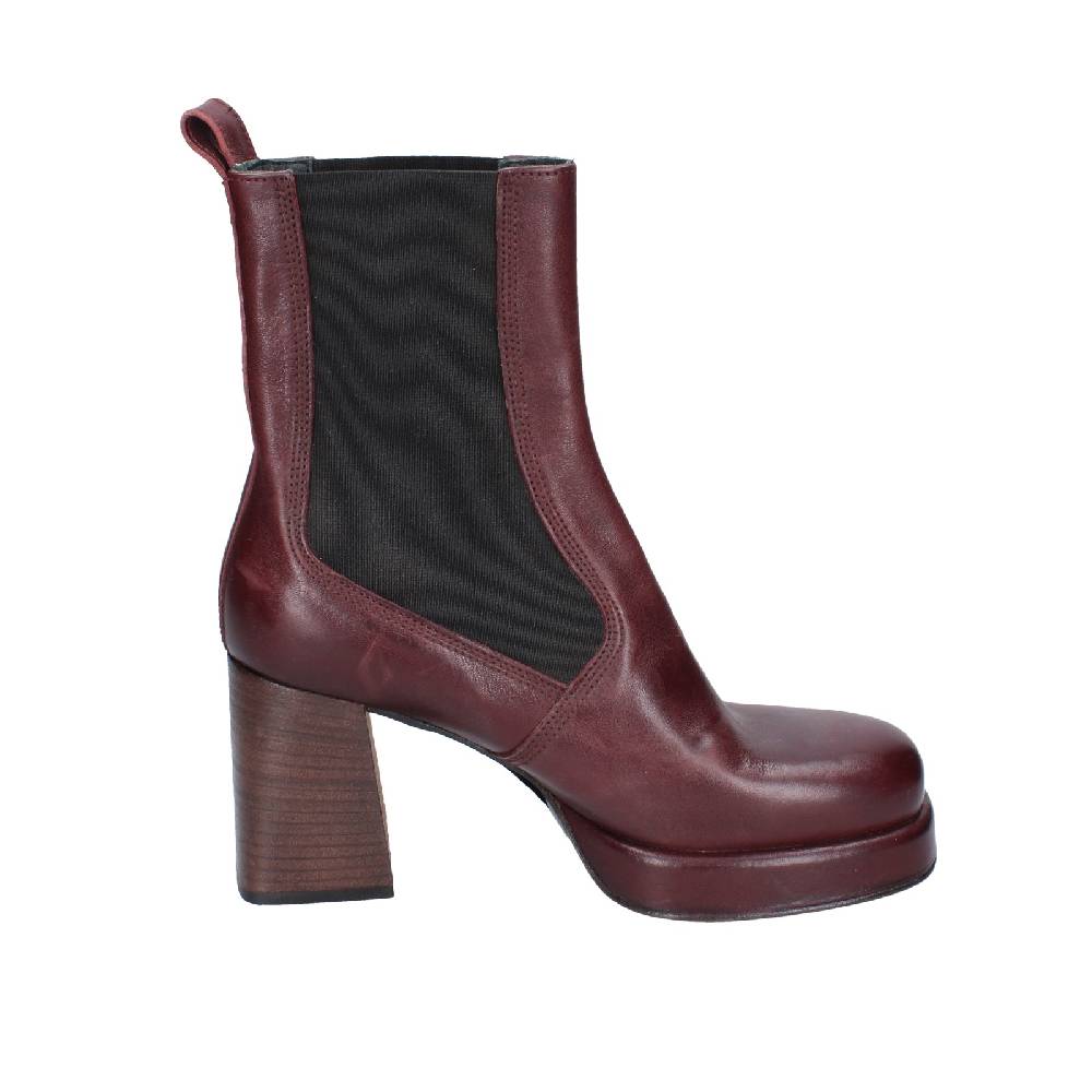 scarpe donna MOMA stivaletti bordeaux pelle 83302C EY586 Offerta
