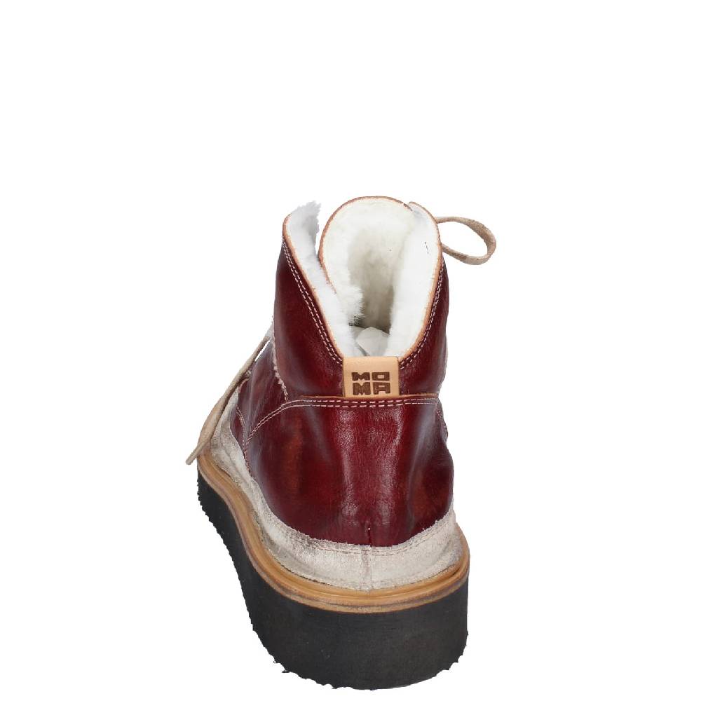 scarpe donna MOMA stivaletti bordeaux pelle camoscio EY579 Outlet