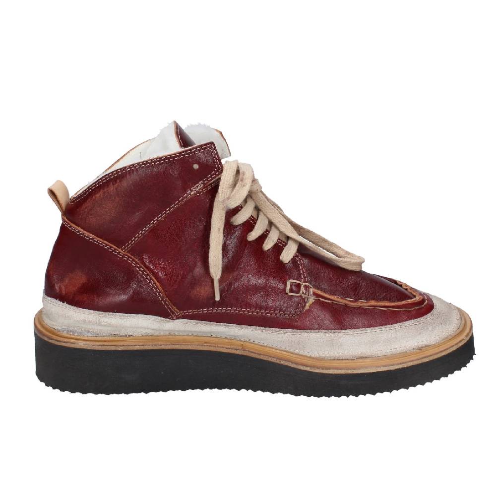 scarpe donna MOMA stivaletti bordeaux pelle camoscio EY579 Outlet