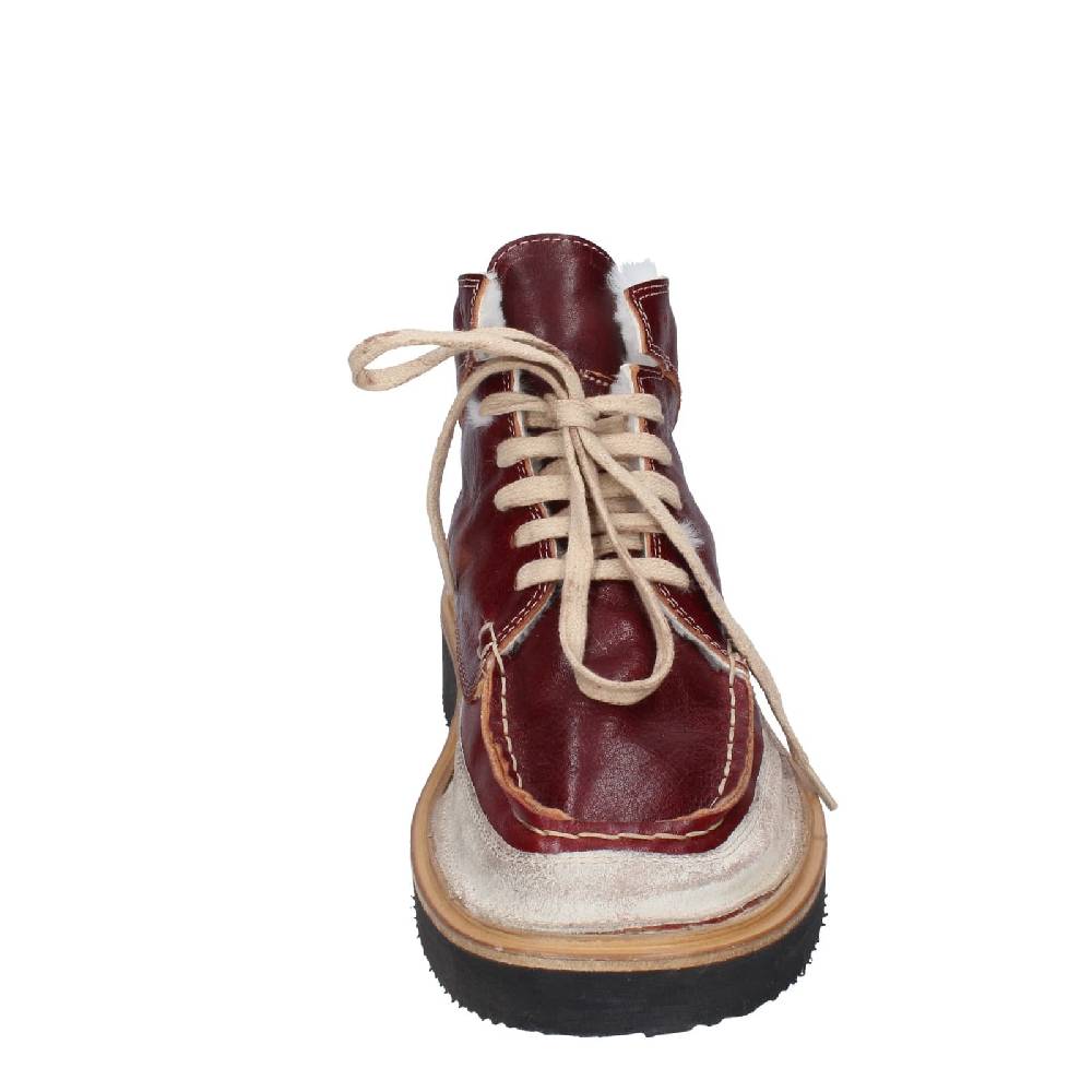 scarpe donna MOMA stivaletti bordeaux pelle camoscio EY579 Outlet