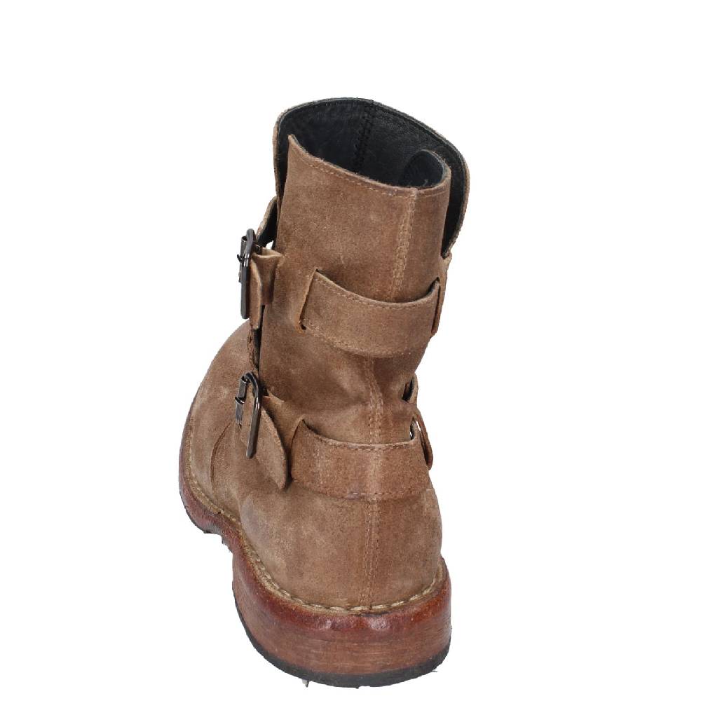 scarpe donna MOMA stivaletti marrone camoscio 71303C EY570 Saldi
