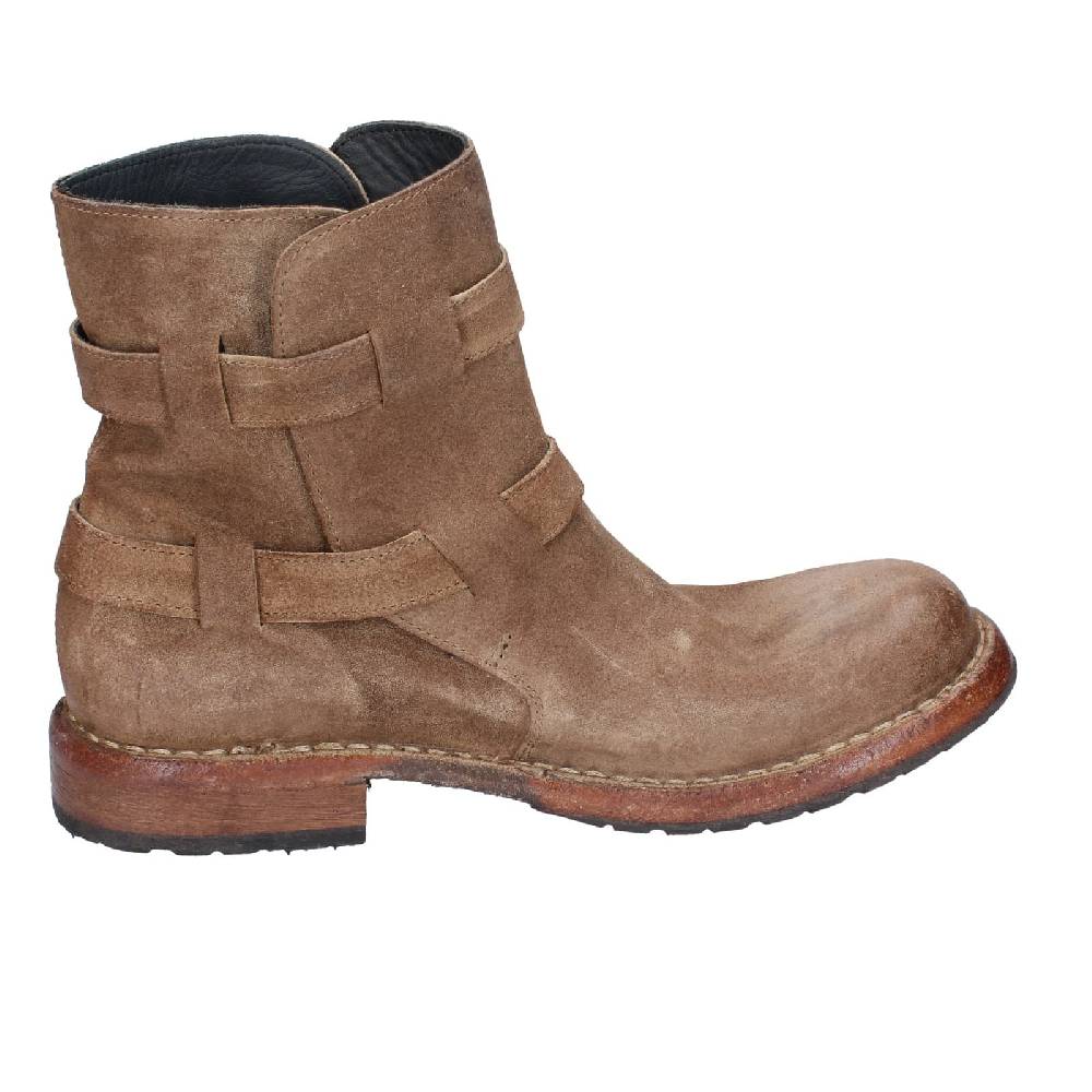 scarpe donna MOMA stivaletti marrone camoscio 71303C EY570 Saldi